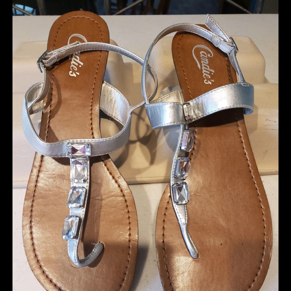 Barley worn candies sandals